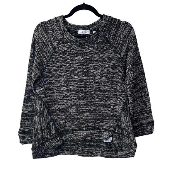 Habitat Sweaters - Habitat crew neck knit sweater black white gray knit XS